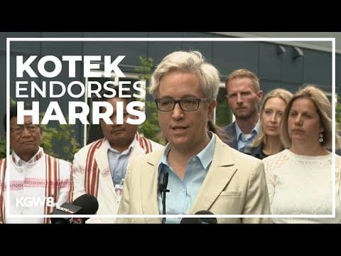 Oregon Gov. Tina Kotek endorses Kamala Harris for 2024 presidential election