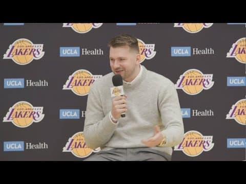 Luka Doncic holds first press conference with the Lakers