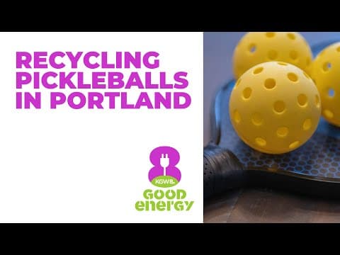Portland program recycles used pickleballs to keep plastic waste out of landfills