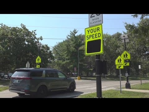 Westerville installs new school zone signs to deter drivers from speeding