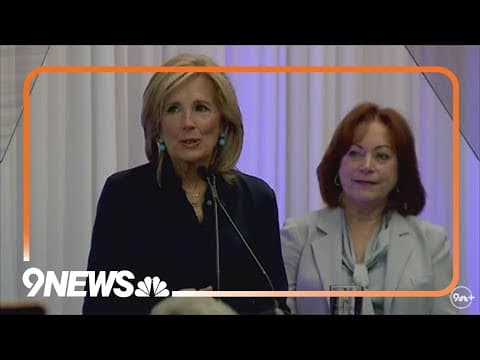 First lady Jill Biden holds moment of silence for Columbine victims during Colorado visit