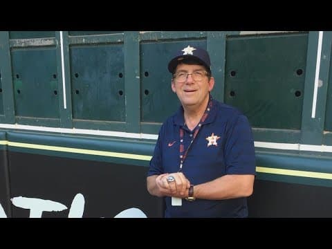 Astros have their own Angel in the outfield, their former scoreboard man
