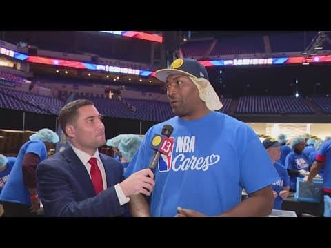 NBA Cares 24 Hours of Service with Metta Sandiford-Artest
