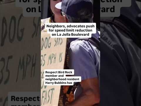 Neighbors, advocates push for speed limit reduction on La Jolla Boulevard