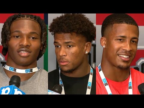 Ohio State Player Interviews: Jeremiah Smith, Caleb Downs, Sonny Styles | Big Ten Football Media Day
