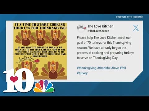 Love Kitchen asks for Thanksgiving donations ahead of season