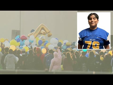 Friends and family gather to remember Milby HS student