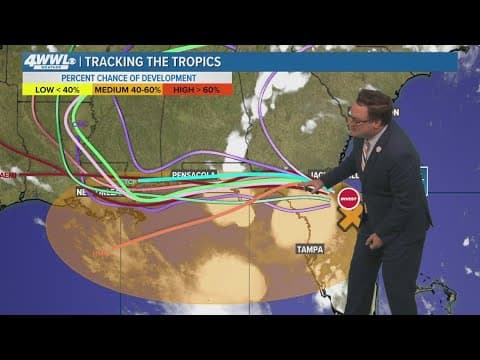 Tuesday 5 PM Tropical Update: Disturbance moving over Florida