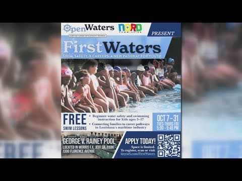 NORD & OpenWaters Launch “First Waters” Free Swim Program for Kids in New Orleans