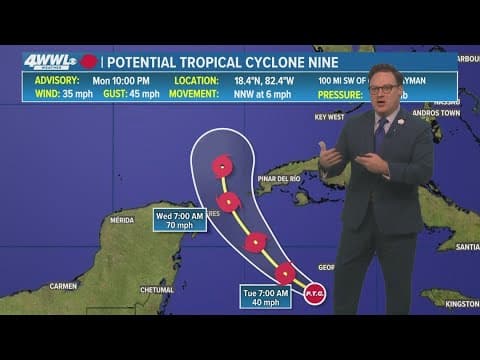 WWL Louisiana First Weather: Hurricane possible as storms sets sights on Gulf