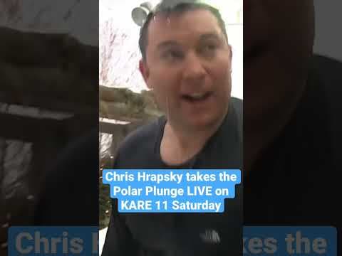 Chris Hrapsky takes the #PolarPlunge LIVE on #KARE11 Saturday