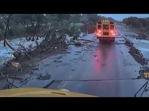 Bus drivers spring into action to rescue campers stranded due to Hill Country flooding