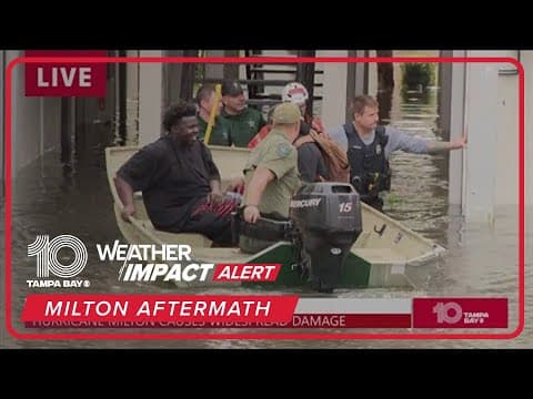 Water rescues underway in Clearwater after Hurricane Milton