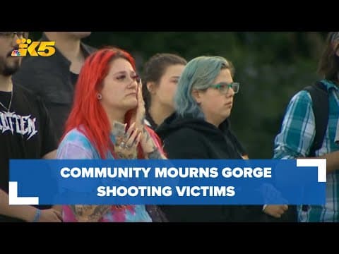Community mourns Gorge mass shooting victims at Seattle vigil