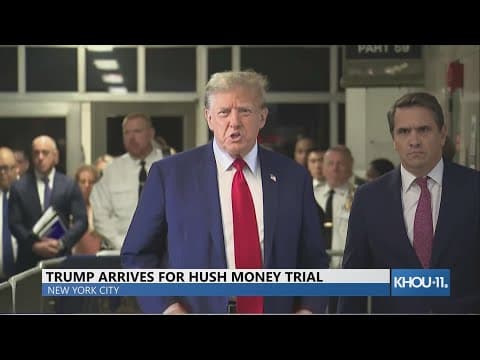 Here's what former President Donald Trump said before his trial