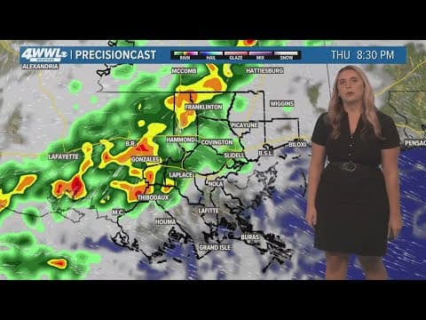 New Orleans Weather: Very warm and humid the rest of the week with some rain