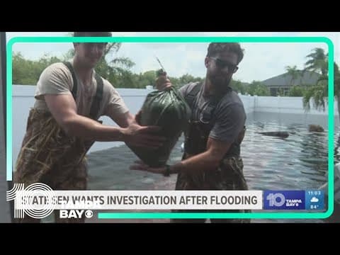 State Sen. Joe Gruters calls for investigation after flooding in Sarasota