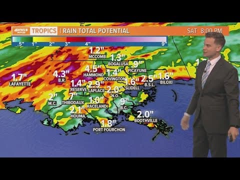 Scattered rain around through Saturday