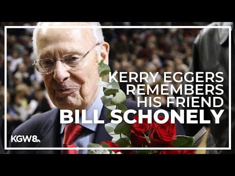 Longtime Portland sports reporter Kerry Eggers remembers Blazers icon Bill Schonely