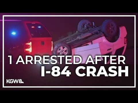 3 injured after street-racing crash on Interstate 84