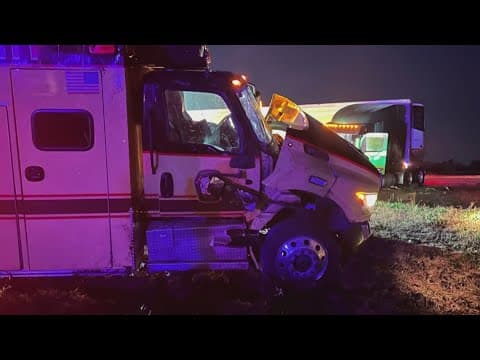 Fire medic in deadly ambulance crash with semi-truck now on administrative leave