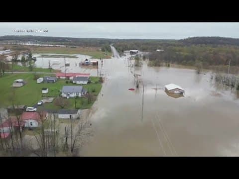 Heavy rains flood Kentucky town as deadly storms slash US South and Midwest