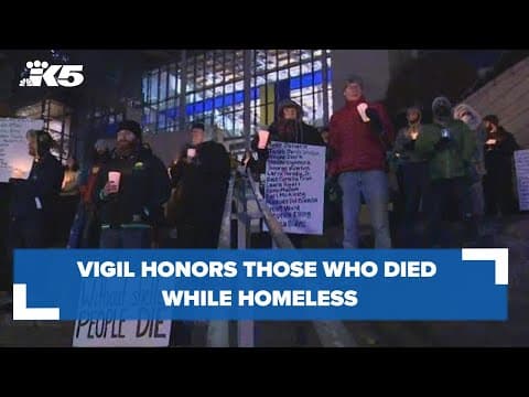 Vigil honors those who died while experiencing homelessness