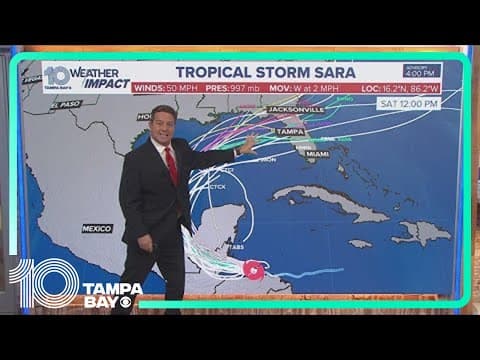 Tracking the Tropics: Tropical Storm Sara to arrive as rainmaker next week in Florida