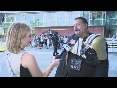 Saints return with open practice at Tulane