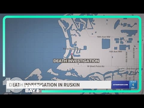 Man found dead in water in Ruskin; investigation underway