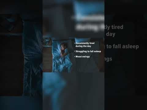 Here's the signs to look for sleeping problems