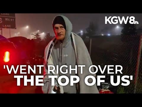 Vehicle drives into homeless camp in Northeast Portland