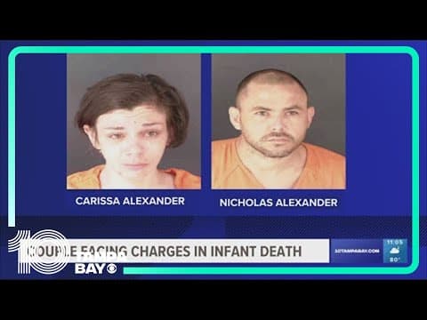 Sarasota couple arrested in connection to death of infant