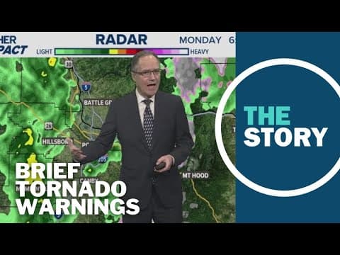 Tornado warnings briefly issued amid afternoon thunderstorms