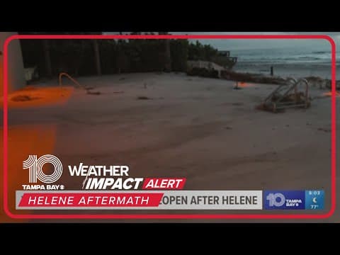 Tampa Bay area beaches reopen after Hurricane Helene
