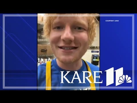 Ed Sheeran surprises fans at Mall of America Lego store