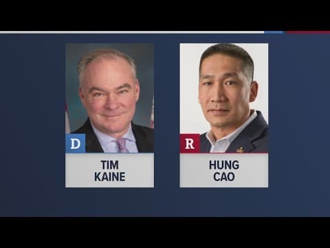 Virginia US Senate race between Hung Cao and Tim Kaine | Latest Updates