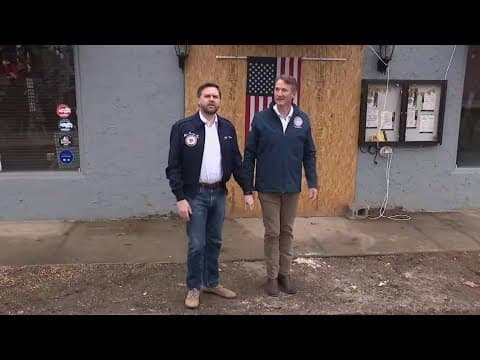 VP Vance criticizes federal disaster relief