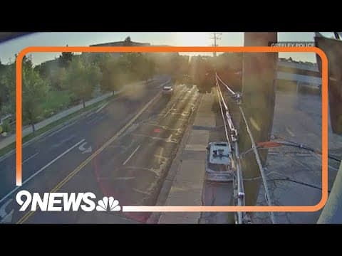 Video captures man hurling 10-pound rock through window of speed enforcement van