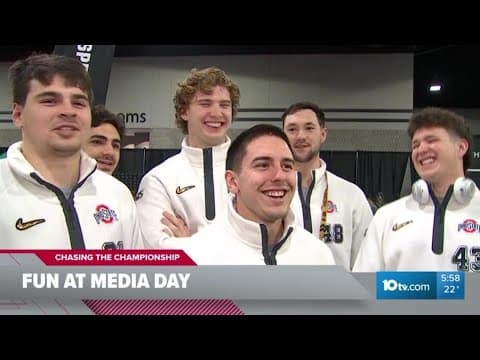 Fun at Media Day with the Ohio State Buckeyes