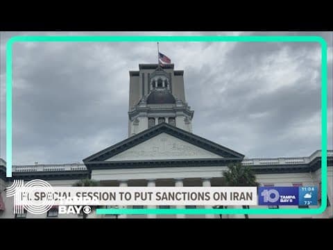 Florida special session slated early November with focus on state sanctions to Iran
