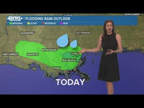 New Orleans Weather: Scattered downpours expected Tuesday afternoon