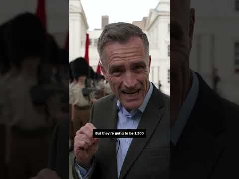 United Kingdom troops rehearse drills for President Trump's state visit