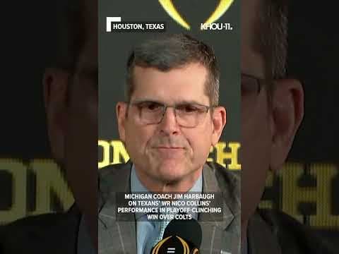 Michigan coach Jim Harbaugh on Texans' WR Nico Collins breakout season