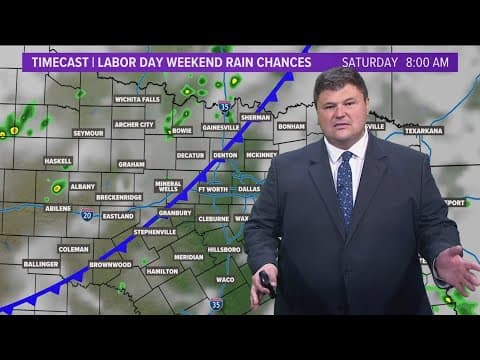 DFW Weather | Cold front, rain chances on Labor Day weekend in 14 day forecast