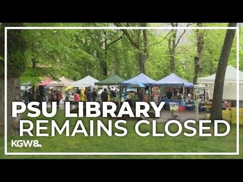 Portland Farmers Market goes on after PSU pro-Palestine protests