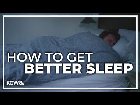How to improve your sleep habits