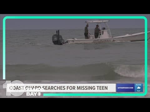 Coast Guard searches for missing teen in the Gulf
