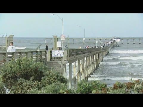 Ocean Beach pier reopens after big waves keep it closed Monday morning
