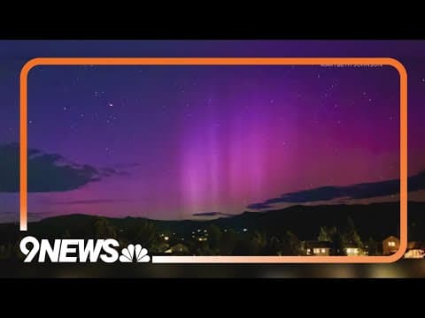 Northern lights were visible in Colorado on Sunday night